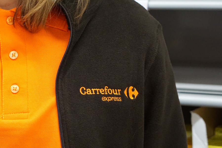 Logo Carrefour Express Orange borduring