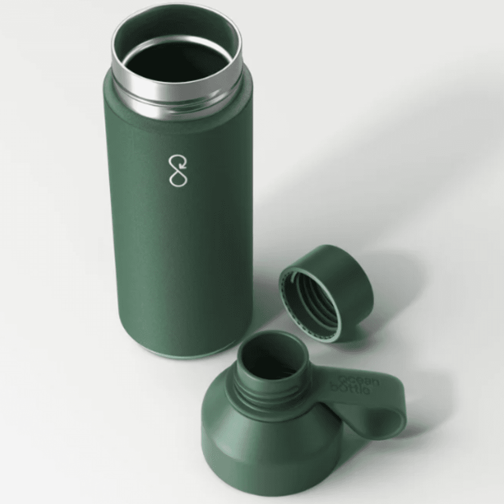Ocean Bottle with logo green