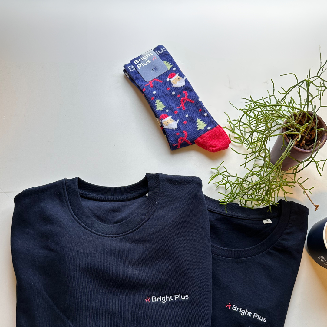 Merchandise met logo voor Bright Plus