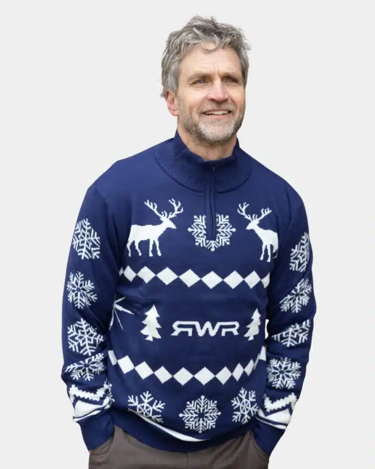 Custom kersttrui met bedrijfslogo