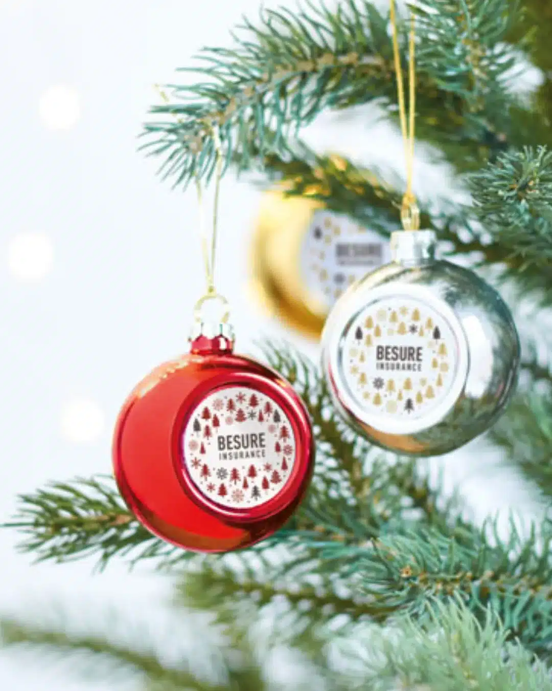 Boule de Noël avec logo en sublimation