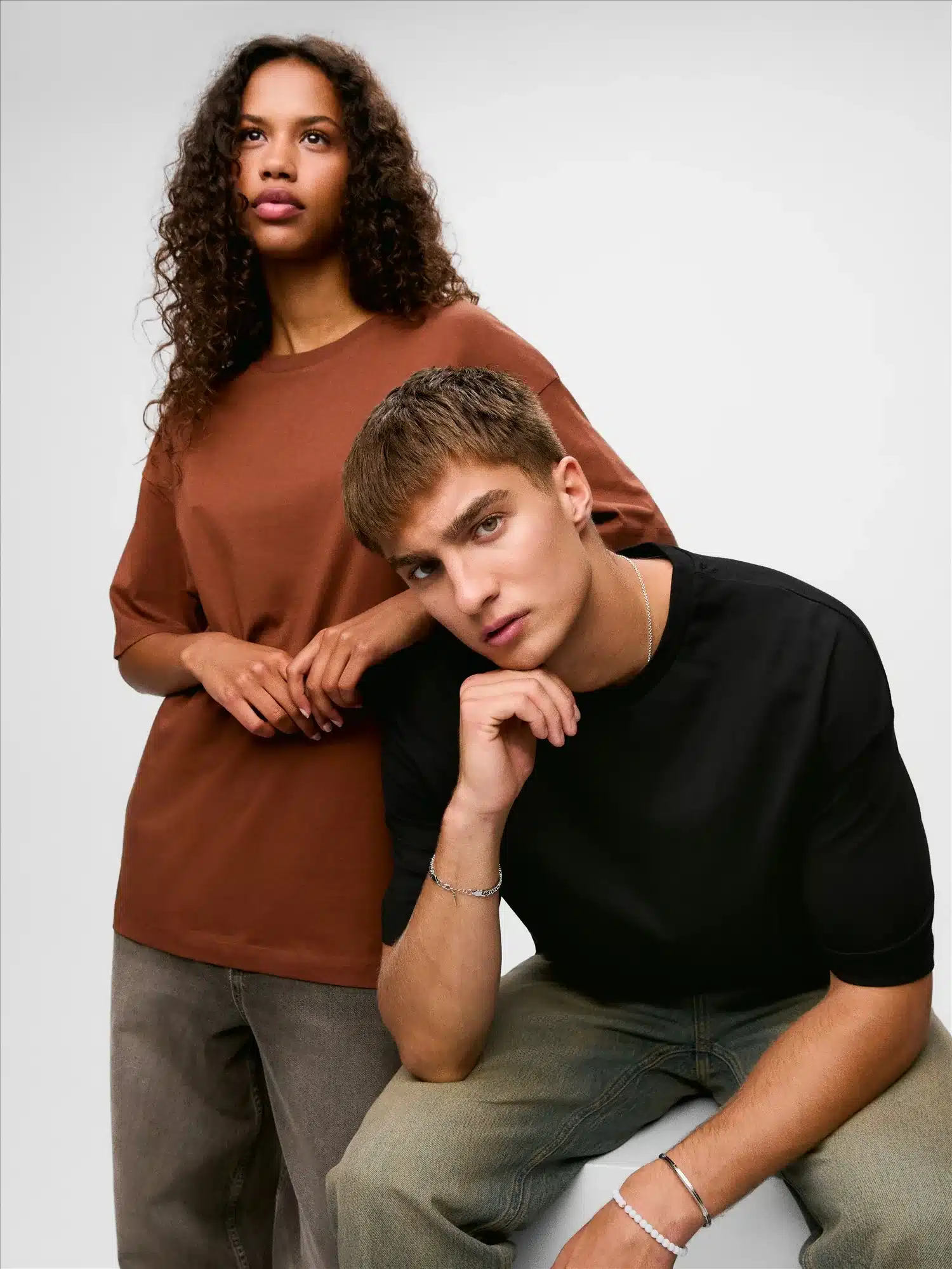 Jack & Jones //PRODUKT Frame Tee T-shirt in ruimere snit
