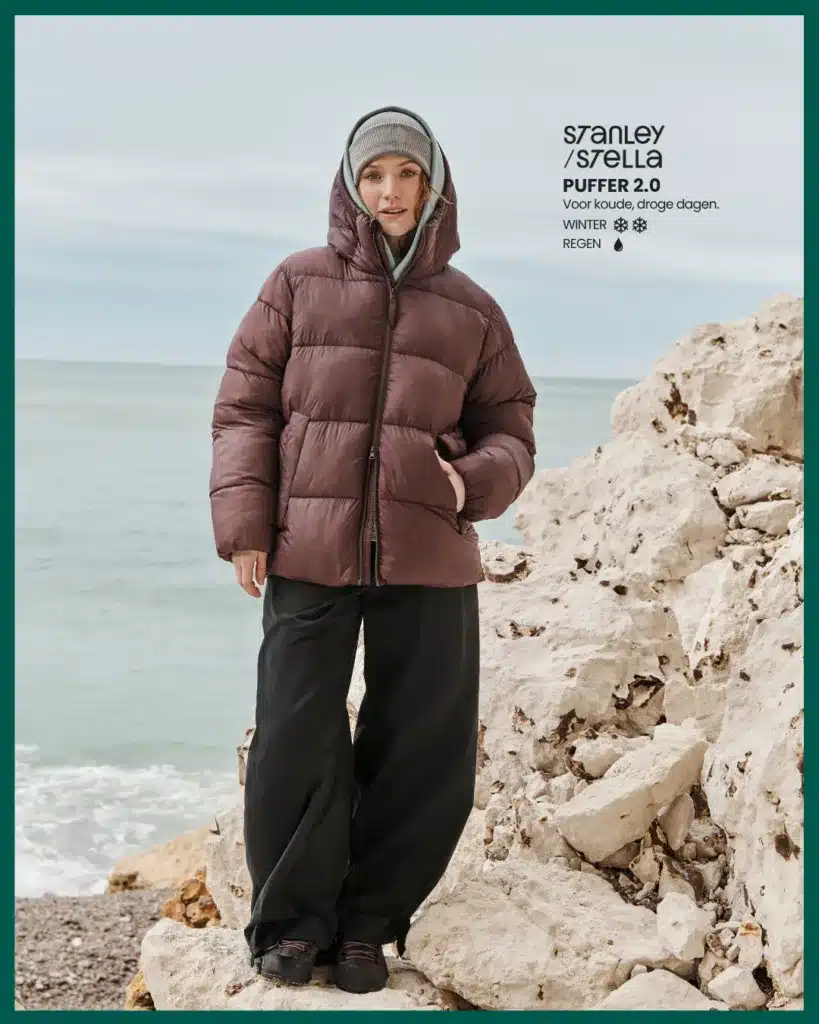 Stanley/Stella Puffer 2.0 gedragen door een model