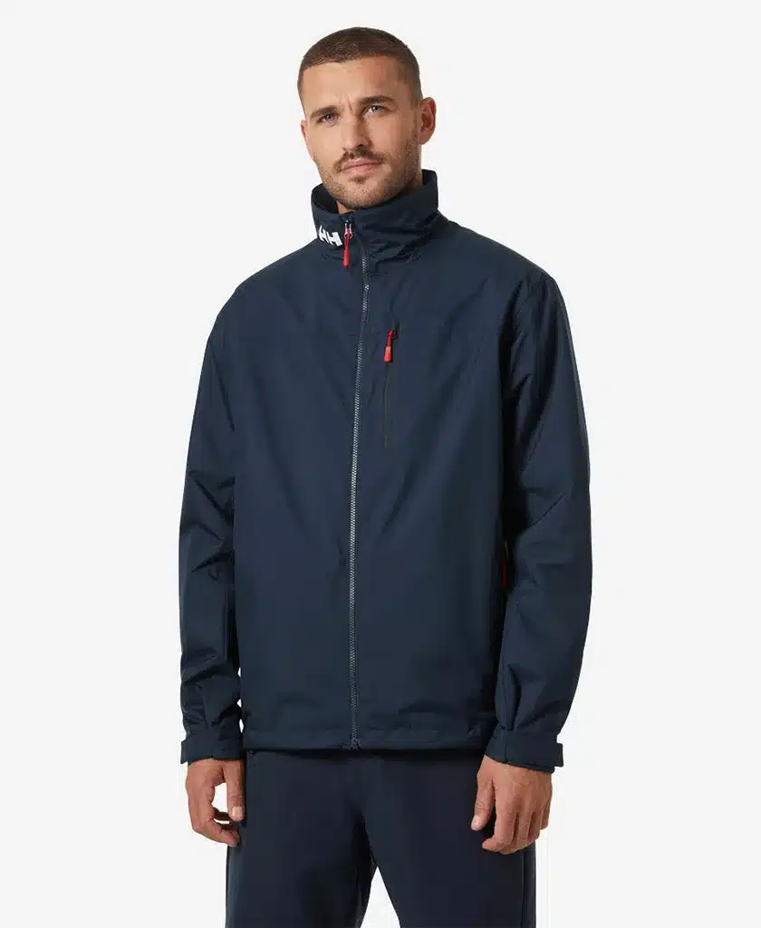 Helly Hansen Crew Midlayer Jacket 2.0 navy met fleecevoering, te borduren met logo
