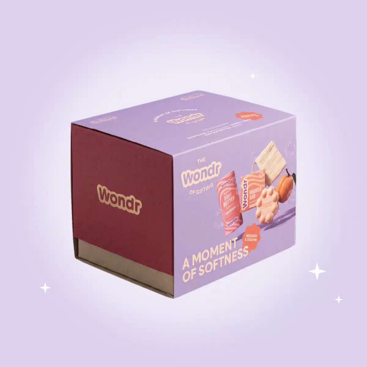 WONDR giftbox A Moment of Softness met abrikoosgeur