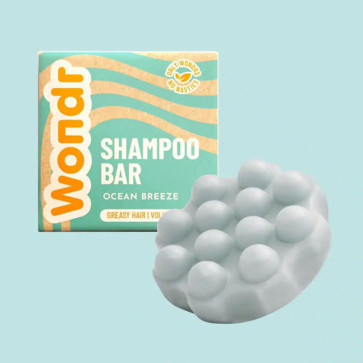 WONDR Ocean Breeze shampoo bar met zeezout