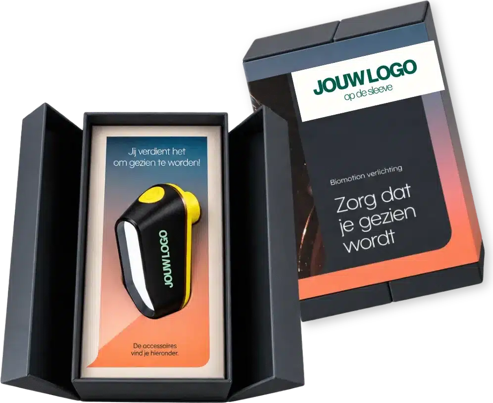 Relatiegeschenk in gepersonaliseerde verpakking met logo